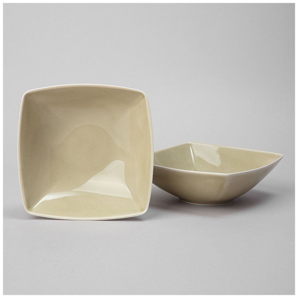 Фото Набор салатников квадратных lefard tint 600мл (фисташковый) 2 шт. (48-944-1)  - интернет-магазин МегаТерем в Москве