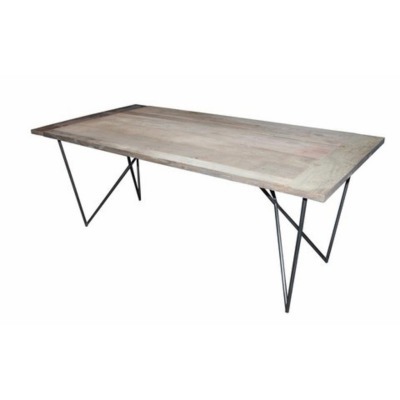 Стол Пани BS12950, каркас металл, столешка дуб, natural oak, ROOMERS FURNITURE