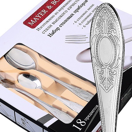 Фото Набор столовых приборов на 6 персон 18 предметов (40539) - интернет-магазин МегаТерем в Москве