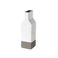 Ваза 1POV301-WHI(1POV301-03217V), керамика, white/grey, Costa Nova