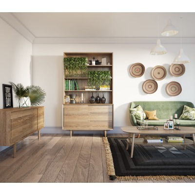 Стеллаж Bruni с дверками ар...