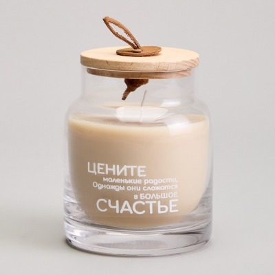 Свеча в баночке nature ging...