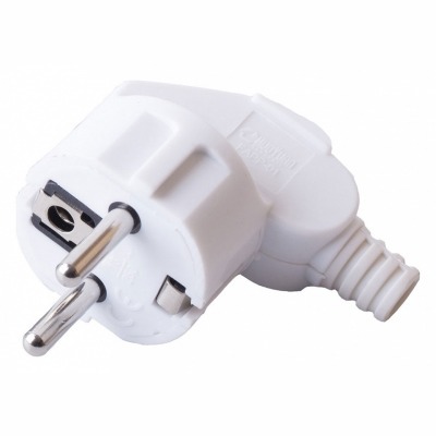 Вилка угловая с заземлением...