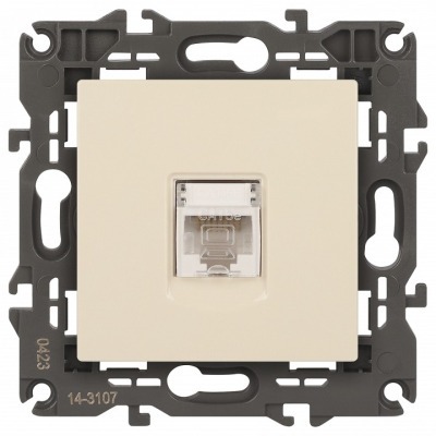 Розетка Ethernet RJ-45 без рамки Эра Эра Elegance 14-3107-02 ER_B0034303