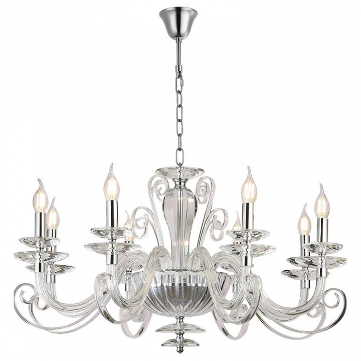 Фото Подвесная люстра Newport ANNABELLE 8578/C chrome NWP_M0070813 - интернет-магазин МегаТерем в Москве