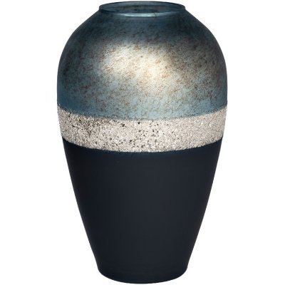 Ваза стеклянная сине-голубая с золотом d25*43см (TT-00006900)