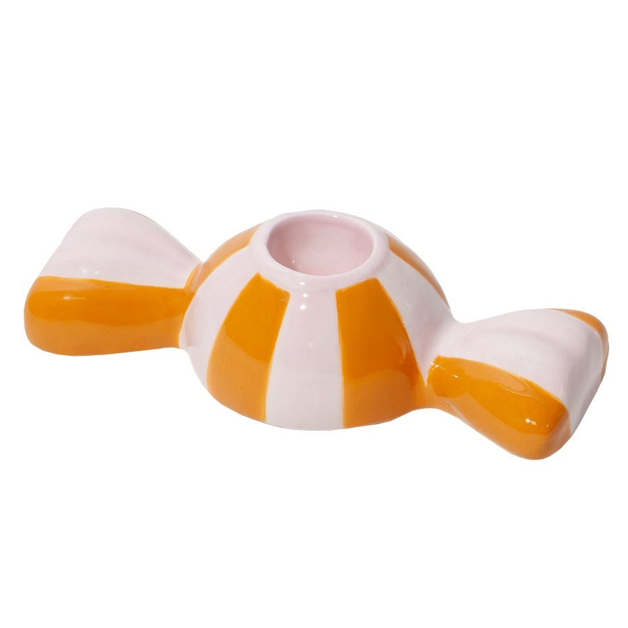 Фото Подсвечник funfair, 5,5х12х3 см, оранжевый (79942) - интернет-магазин МегаТерем в Москве