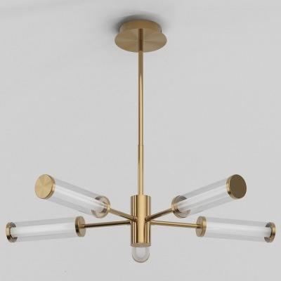 Люстра на штанге Eurosvet Stark 50386/5 LED латунь EV_a067956