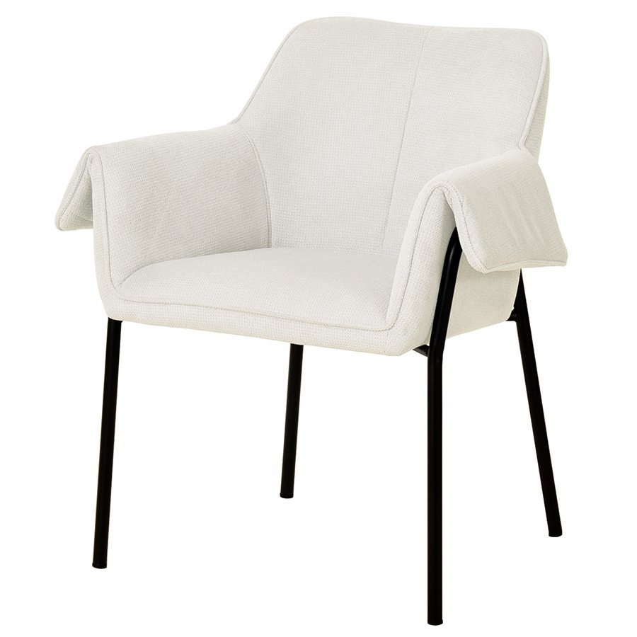 Фото Стул aline, шенилл, молочный (74015) - интернет-магазин МегаТерем в Москве