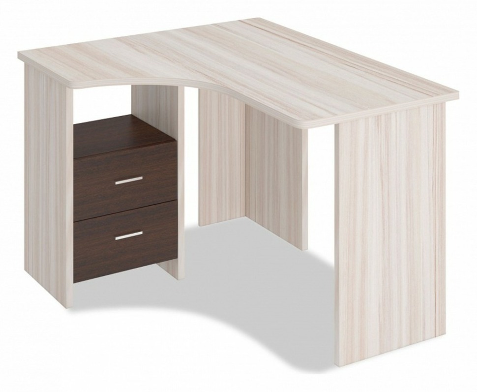 Фото Стол письменный Домино Лайт СКЛ-Угл 120 MER_SKL-Ugl120_KV_LEV - интернет-магазин МегаТерем в Москве