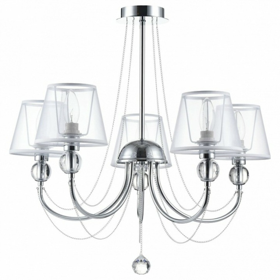 Фото Люстра на штанге Freya Beverly FR5661-PL-05-CH MY_FR5661-PL-05-CH - интернет-магазин МегаТерем в Москве