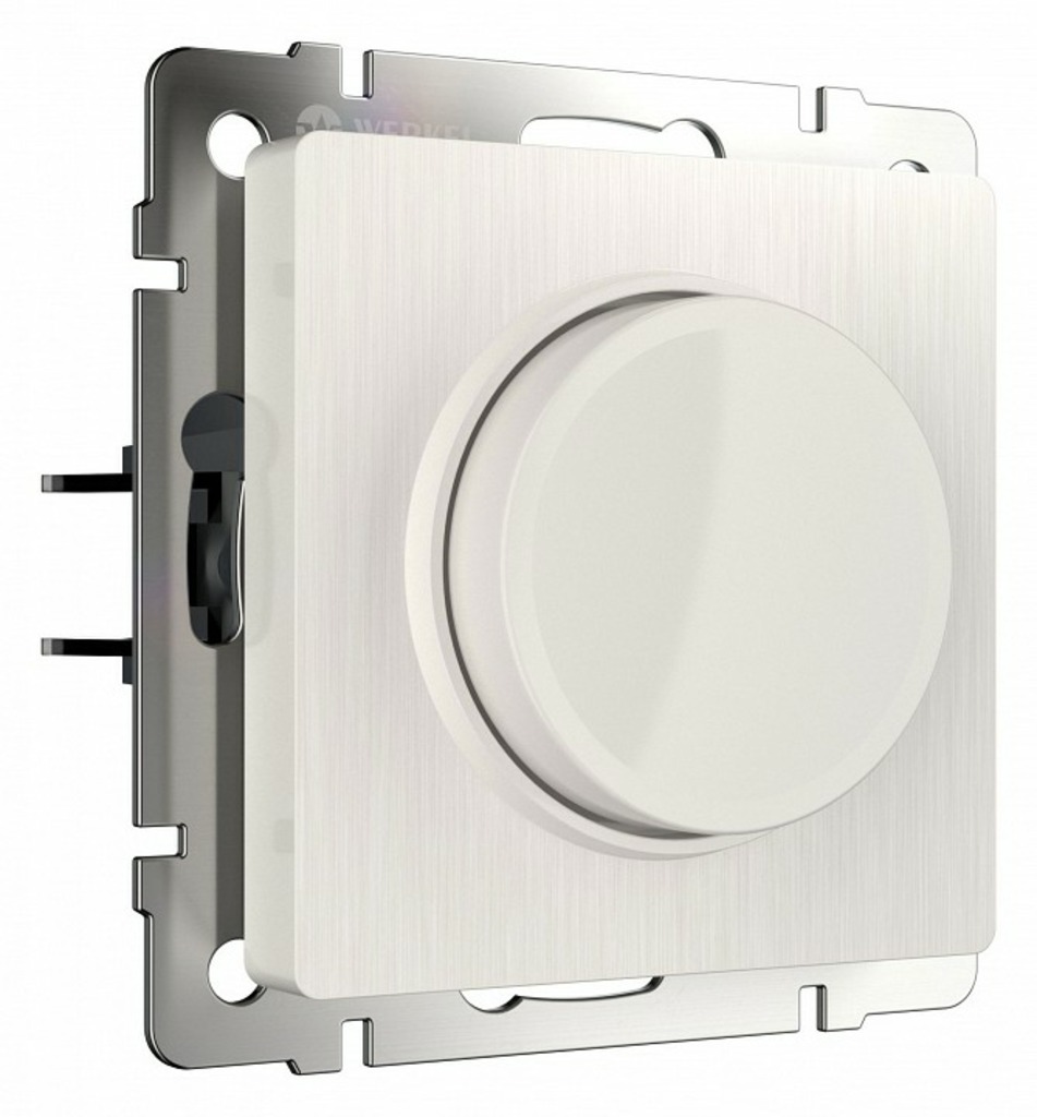 Фото Диммер без рамки Werkel перламутровый рифленый W1142013 WRK_a051183 - интернет-магазин МегаТерем в Москве