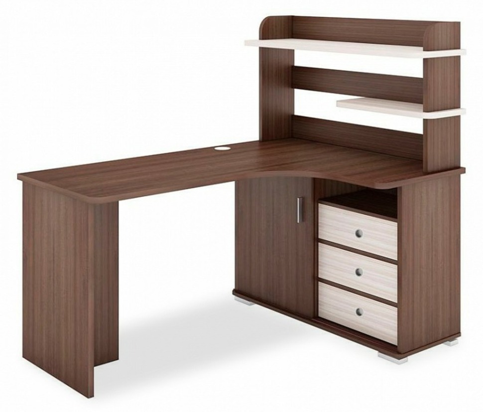 Фото Стол компьютерный Домино СР-165 MER_SR-165-SHKSH-CH-PRAV-NOVYJ - интернет-магазин МегаТерем в Москве