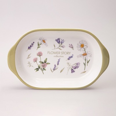 Блюдо-шубница agness "flower story" 28*17,5*4,5 см (358-2190) 