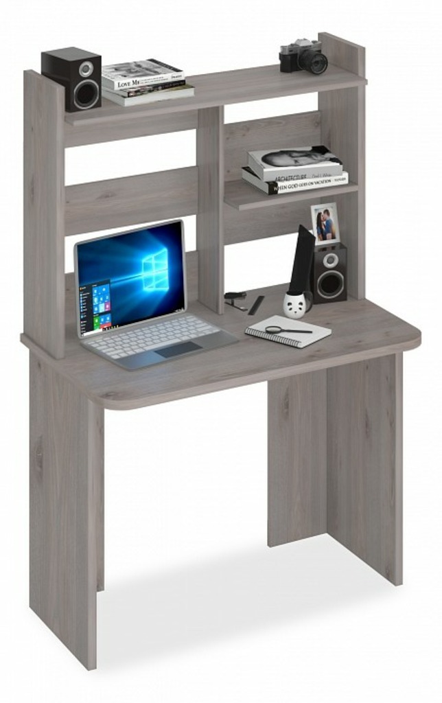 Фото Стол компьютерный Домино Lite СКЛ-Прям100Р+НКЛ-100 MER_SKL-Pryam100Rbez_tumby-NKL-100_N - интернет-магазин МегаТерем в Москве