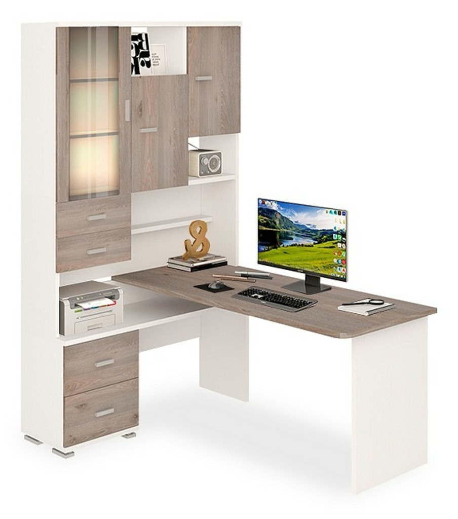 Фото Стол компьютерный Домино СР-620/160 MER_SR-620-160_BENN-LEV - интернет-магазин МегаТерем в Москве