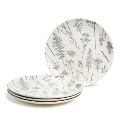 Набор тарелок обеденных bronco "grasses" 4 шт. диаметр=27 см (191-342-1) 