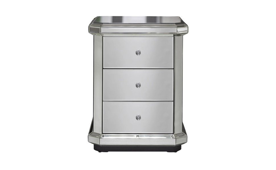 Фото Тумба прикроватная зеркальная 50*43*65см (00002607) - интернет-магазин МегаТерем в Москве