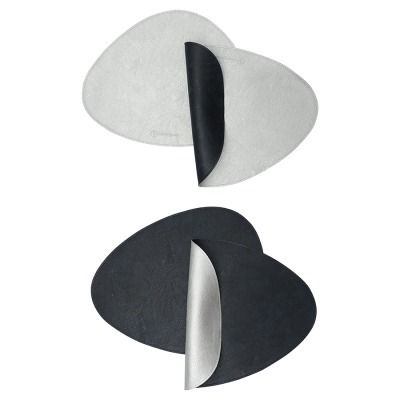 Набор из 4-х двухсторонних сервировочных салфеток drop, 33х41 см, синий/светло-серый (79237)