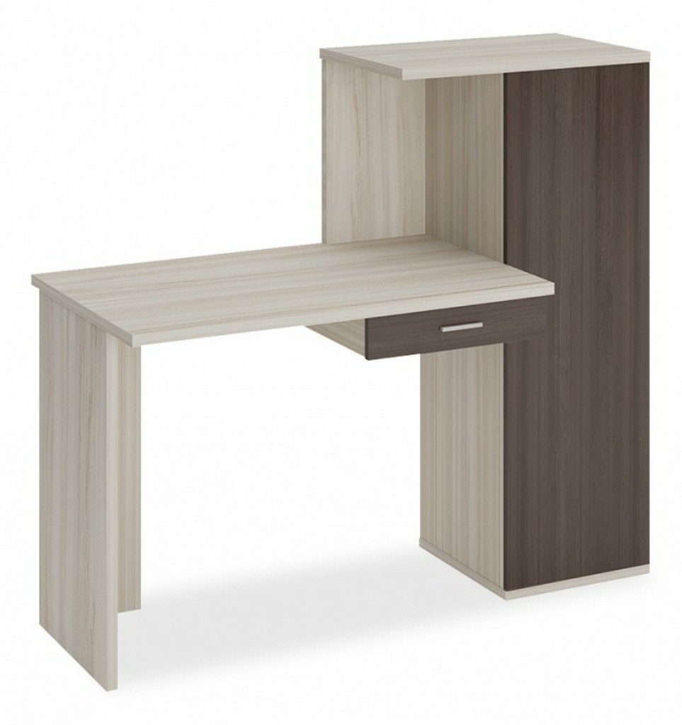 Фото Стол письменный Домино Lite СКЛ-ПРЯМ100+ШК MER_SKL-PRYAM100-SHK-KSH-CH - интернет-магазин МегаТерем в Москве