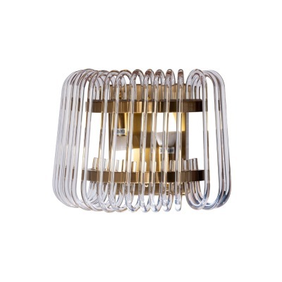 Бра латунь, стекло прозр. 3...