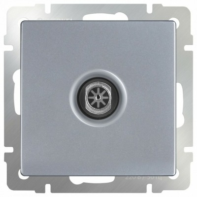 ТВ-розетка оконечная без рамки Werkel Серебряный WL06-TV WRK_a029836