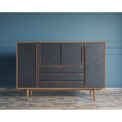 Большой комод Bruni Black а...