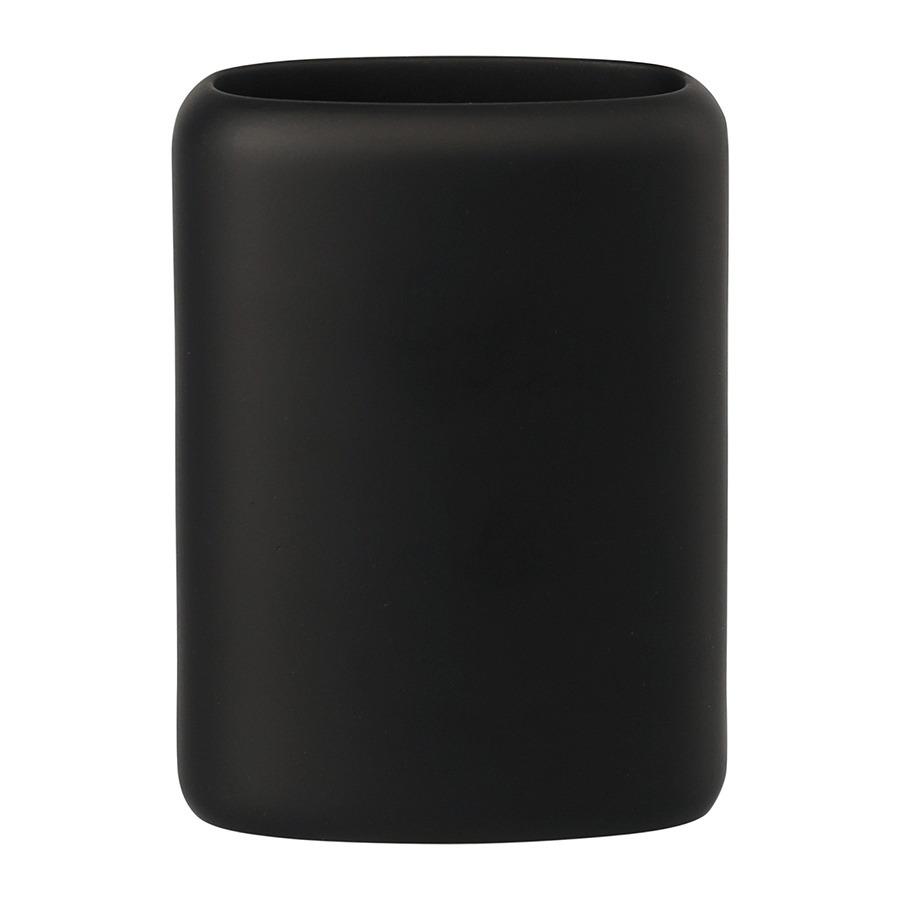 Фото Стакан для зубных щеток slim, черный (78885) - интернет-магазин МегаТерем в Москве