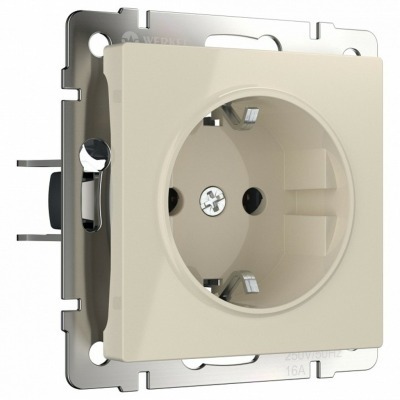 Розетка с заземлением, без рамки Werkel слоновая кость W1171303 WRK_a051478