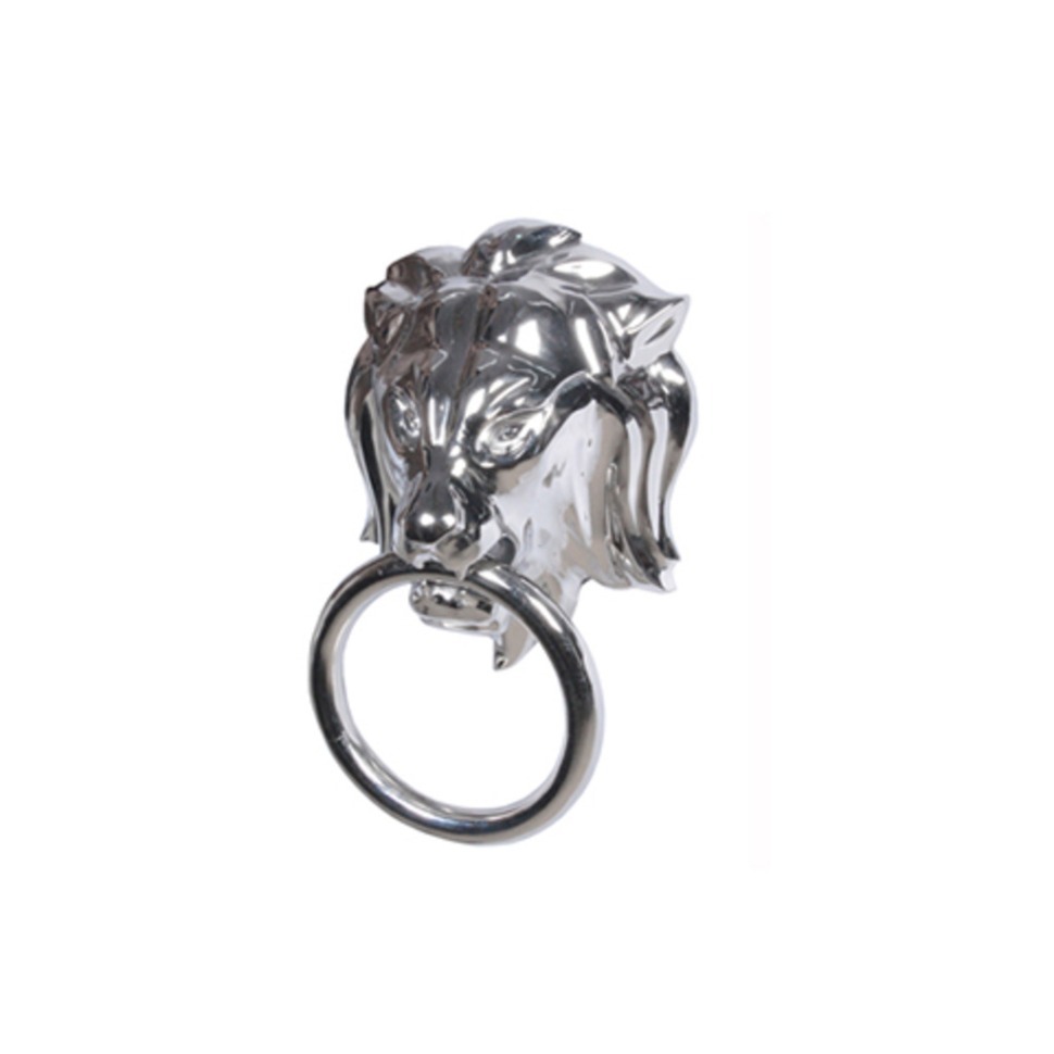 Фото Дверное кольцо SS1124-M, металл, Shiny Nickel, ROOMERS FURNITURE - интернет-магазин МегаТерем в Москве