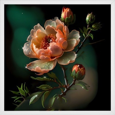 Фото Картина СИЯНИЕ ЗАКАТА с кристаллами Swarovski (3170) - интернет-магазин МегаТерем в Москве