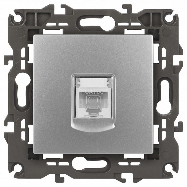 Фото Розетка Ethernet RJ-45 без рамки Эра Эра Elegance 14-3107-03 ER_B0034304 - интернет-магазин МегаТерем в Москве