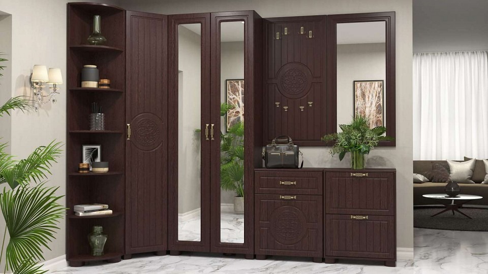 Фото Стенка для прихожей Монблан KOM_Monblan_system_4 - интернет-магазин МегаТерем в Москве