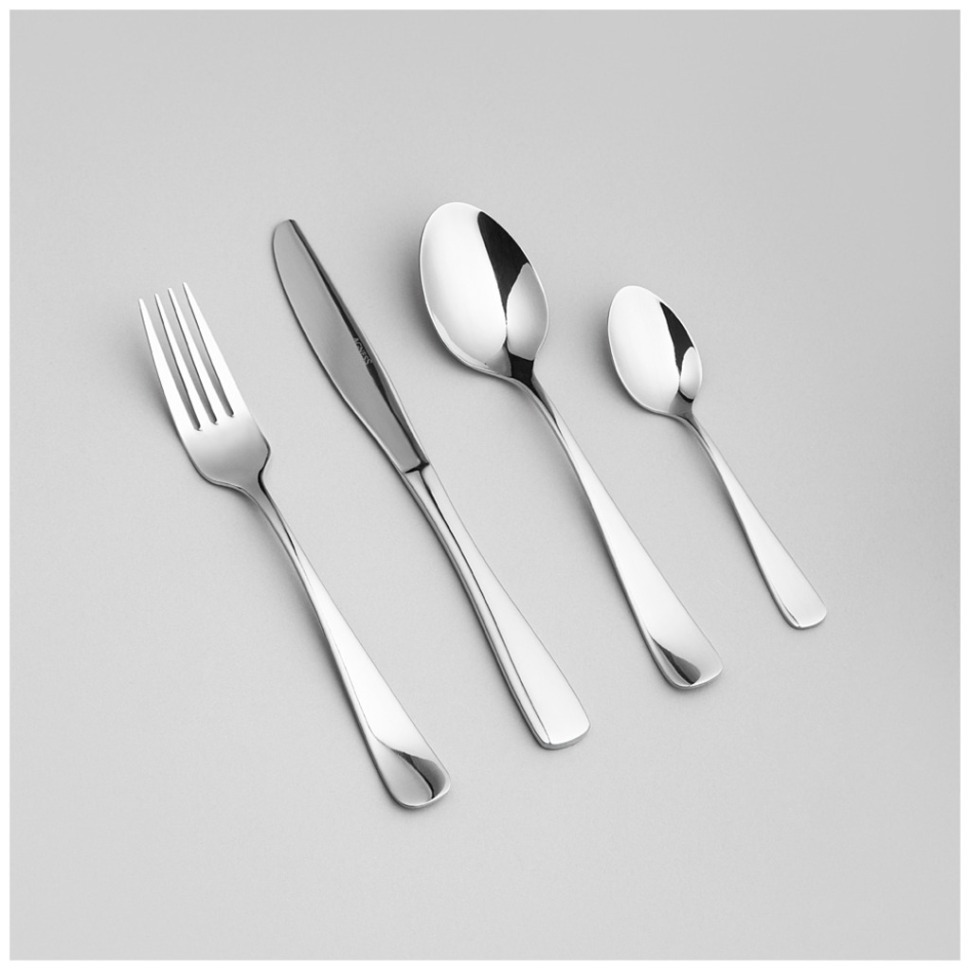 Фото Набор столовых приборов soldi agness 24 пр., сталь 18/10 (1000-013)  - интернет-магазин МегаТерем в Москве