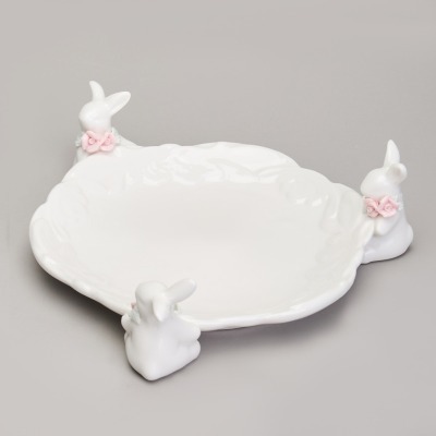 Блюдо сервировочное "кролики" 21,5х21,5х6 см LEFARD (146-2163)