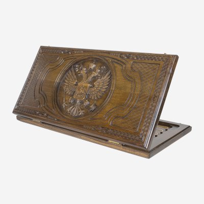 Нарды резные Герб РФ 3 60, ...