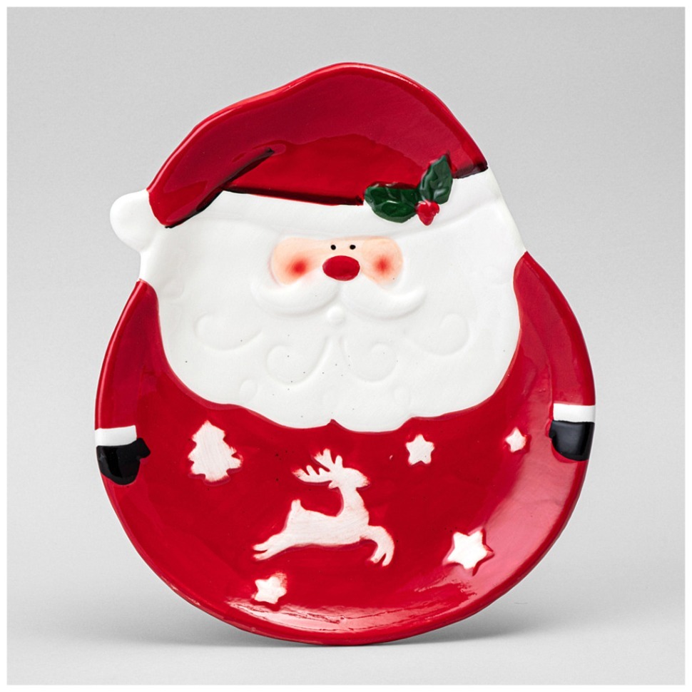 Фото Тарелка закусочная коллекция christmas holidays 26,5*23*3 см Lefard (230-504) - интернет-магазин МегаТерем в Москве