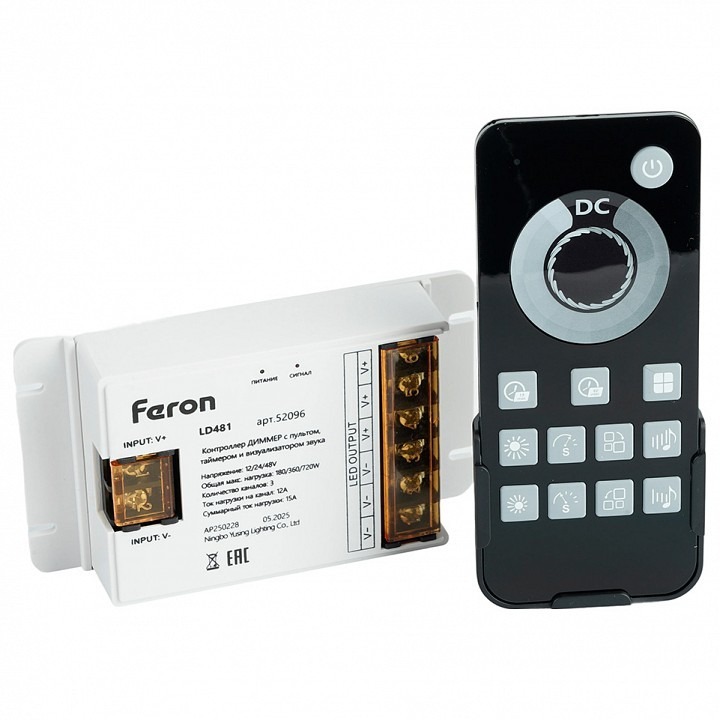 Фото Контроллер-диммер Feron LD481 52096 FE_52096 - интернет-магазин МегаТерем в Москве
