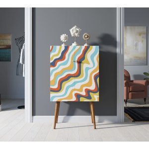 Фото Комод на высоких ножках Berber принт 21 арт BB09/Print_21-ET - интернет-магазин МегаТерем в Москве