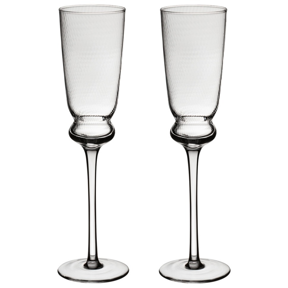 Фото Набор бокалов для шампанского twist &amp; shine, 2 шт/210 мл Lefard (687-005) - интернет-магазин МегаТерем в Москве