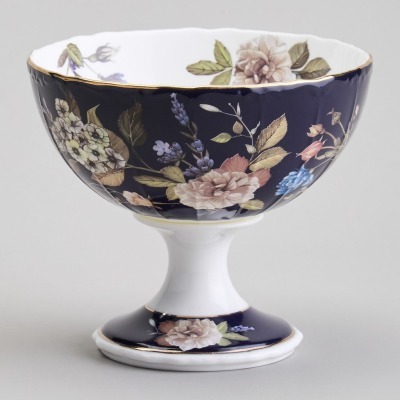 Ваза на ножке lefard "кобальт" 13*11 см (86-2491-1) 