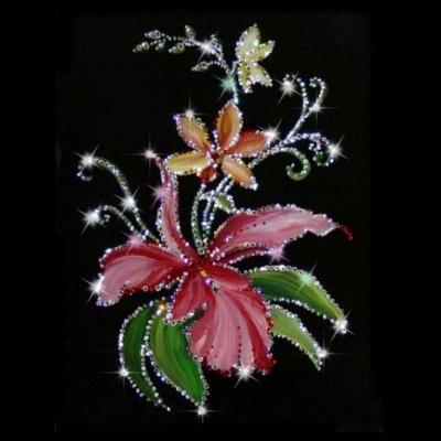 Картина Орхидеи с кристалла...