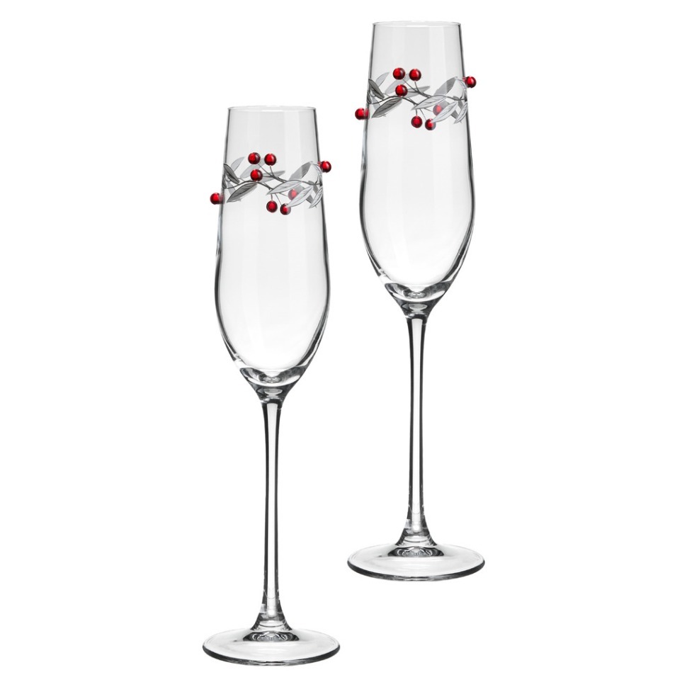 Фото Набор бокалов для шампанского berry dreams из 2 шт. 180 мл Lefard (685-127) - интернет-магазин МегаТерем в Москве