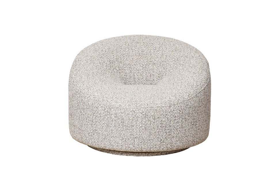 Фото Кресло поворотное LUNA шенилл серый SEPPIA SER 98*90*69см (TT-00014562) - интернет-магазин МегаТерем в Москве