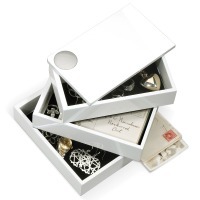 Шкатулка spindle, белая (42012)