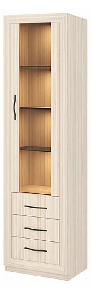 Фото Шкаф-витрина Нобиле ВтВ-ФСД-БЯН MER_VtV-FSD-BYAN-KK - интернет-магазин МегаТерем в Москве