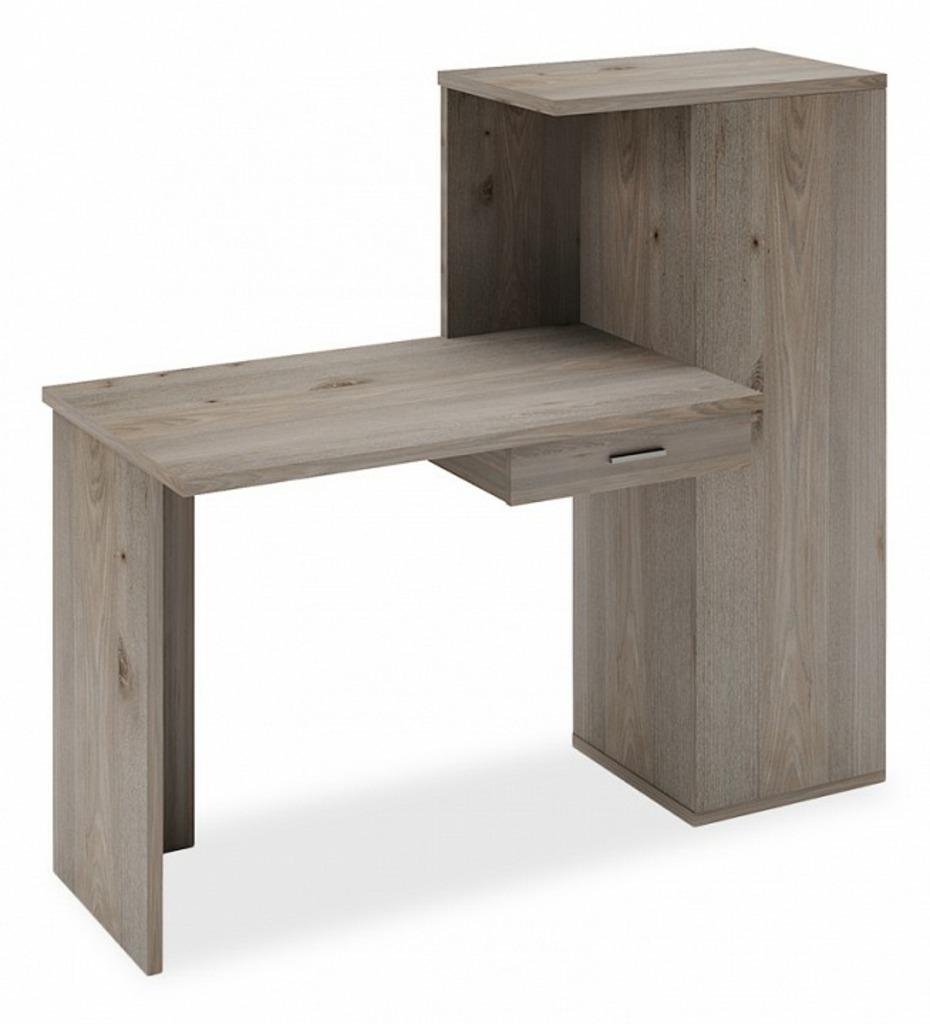 Фото Стол письменный Домино Lite СКЛ-ПРЯМ100+ШК MER_SKL-PRYAM100-SHK-N - интернет-магазин МегаТерем в Москве