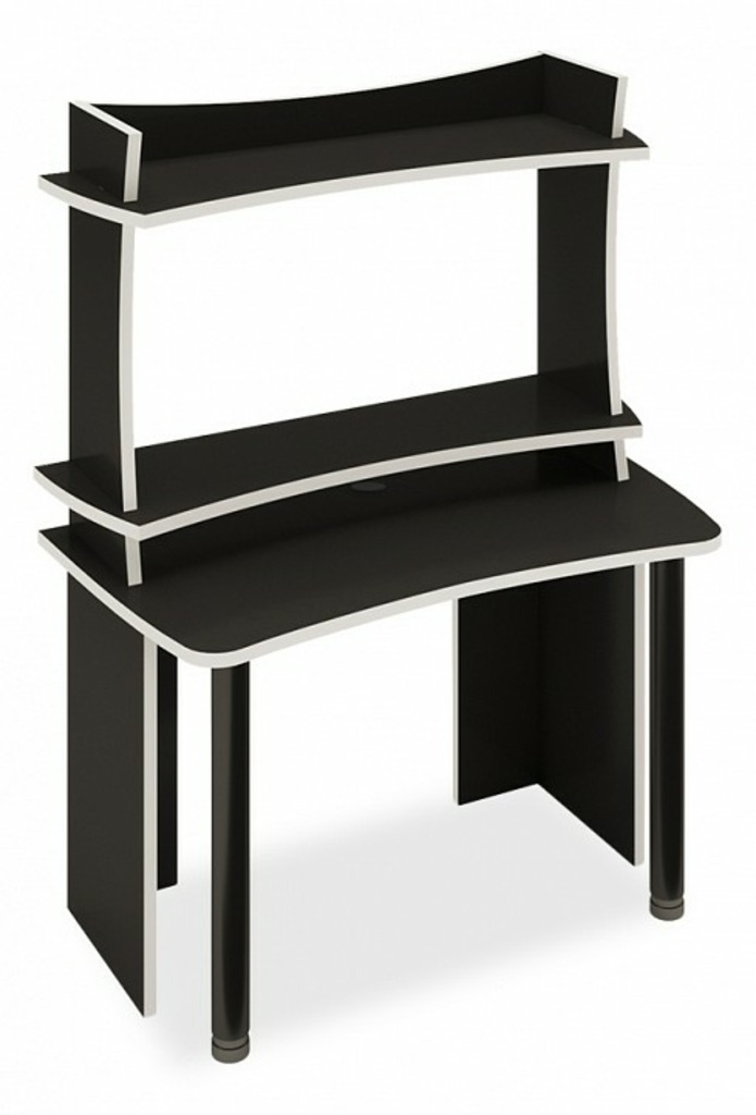 Фото Стол компьютерный Домино Lite СКЛ-Софт120+НКИЛ120 MER_SKL-Soft120-NKIL120-CHBE - интернет-магазин МегаТерем в Москве