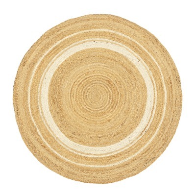 Ковер из джута круглый с вс...