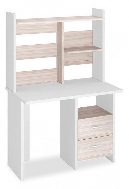 Фото Стол компьютерный Домино Lite СКЛ-Прям100+НКЛ-100 БЕК MER_SKL-Pryam100_NKL-100_BEK - интернет-магазин МегаТерем в Москве